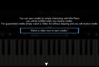 Mini Piano ®, Stucked at the Earn Credits screen