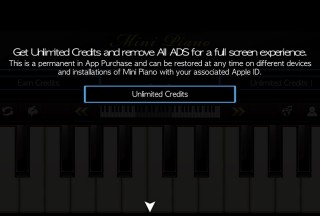 Mini Piano ®, Get Unlimited Credits