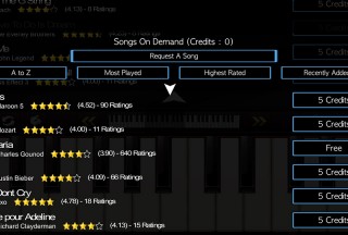 Mini Piano ®, Choose song