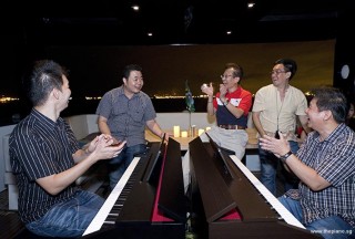 Pianovers Sailaway 2016, Mark, Jerome, Lawrence, Chris, and Gee Yong