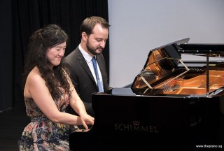 Pianovers Recital 2017, Vanessa Yu, and Mitchell Chapman performing