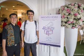 Pianovers Hours, Chris, and Theng Beng with Pianovers Hours poster