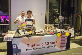 ThePiano.SG Pop-up Stall @ Suntec, Yong Meng, and Jim