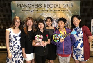 Pianovers Recital 2018, Janice Liew, Elyn Goh, Pek Siew Tin, Winny Tunardy, Lim Ee Fong, and Chung May Ling