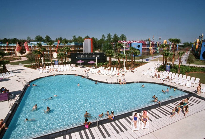 Piano pool at Disney All-Star Music resort in Florida (Photo by DesignRulz.com)