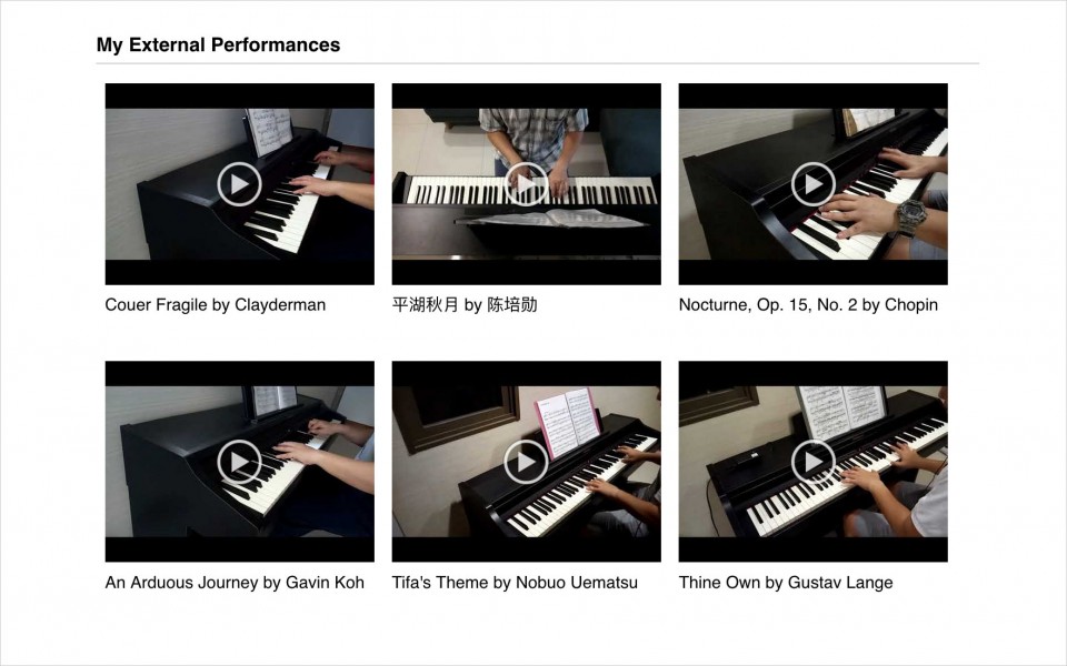 Pianover Profile - My external performances