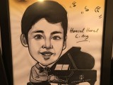 Caricature of Hansel Harel L. Ang, 13, Philippines, at 3rd Steinway Regional Finals Asia Pacific 2016