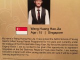 3rd Steinway Regional Finals Asia Pacific 2016, Contestant Profile, Wang Huang Hao Jia, 15, Singapore