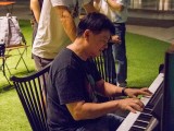 Pianovers Meetup #5, Gee Yong plays, Timothy Goh looks on