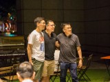 Pianovers Meetup #7, Ivan, Nicholas, Chris Khoo taking a picture together
