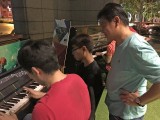 Pianovers Meetup #8, Gee Yong looks on, as Anselm and Ong jams