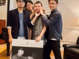 Conferment Ceremony of Young Steinway Artist Mervyn Lee, Mervyn Lee and friends in funny pose 