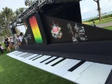 The Music Run, Huge piano keyboard on the grass