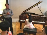 Launch of 3rd Steinway Youth Piano Competition 2016, Professor Yu Chun Yee giving advice to Chen Jing