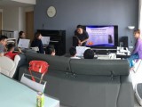 Lesson #1 by Zensen with his Acosean Method, Panoramic view of Zensen's class