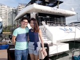 Pianovers Sailaway 2016, Pre-boarding picture of Lim Jim Chong, and Xuefen