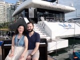 Pianovers Sailaway 2016, Pre-boarding picture of Vanessa Yu, and Mitchell Chapman