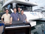 Pianovers Sailaway 2016, Pre-boarding picture of Chris Khoo, Jerome, Zensen, and Gee Yong