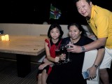 Pianovers Sailaway 2016, Eric Teo and his family enjoying champagne on the flybridge