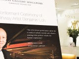 Conferment Ceremony of Steinway Artist, Benjamin Loh, Poster at the entrance
