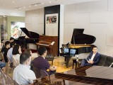 Conferment Ceremony of Steinway Artist, Benjamin Loh, Interviewing taking place