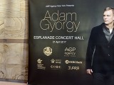 Adam Gyorgy Concert with Pianovers, Banner poster at Esplanade Concert Hall entrance