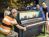 Pianovers Meetup #55, Albert, William, and Teik Lee helping to move the piano