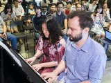 Pianovers Meetup #70, Vanessa, and Mitch performing