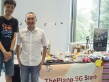 ThePiano.SG Pop-up Stall @ Suntec, Melvin, and Yong Meng