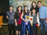 Pianovers Recital 2018, Pauline Tan, her parents, Shawn Lee, and his parents