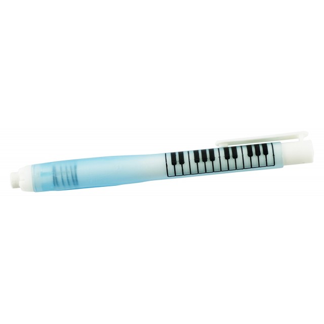 Eraser Stick with Piano Keyboard Printed (Blue)
