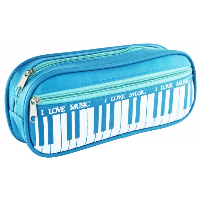 Square Pencil Bag (Blue)