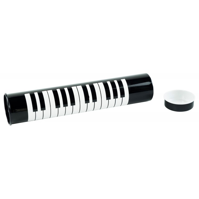 Round Piano Pencil Case (Black)