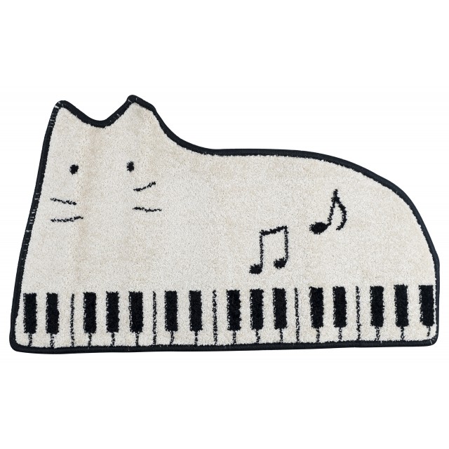 Piano Cat Shaped Floor Mat