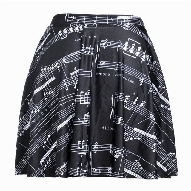 Vintage Music Piano Skirt
