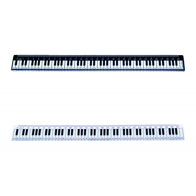 Piano Keyboard printed Plastic Ruler