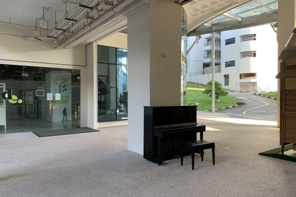 Public Piano at Ngee Ann Polytechnic - School of Design & Environment 01