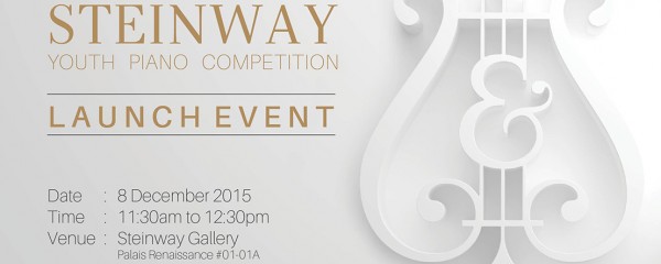 Launch of 3rd Steinway Youth Piano Competition 2016