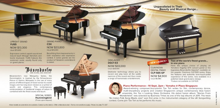 Yamaha Grand Piano Fair 2014 Brochure Back