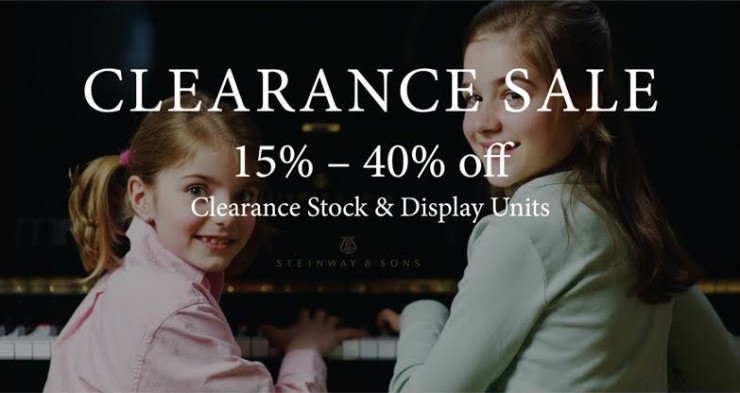Steinway Gallery Singapore Clearance Sale, 4 - 10 July 2016 Steinway Gallery Singapore Clearance Sale, 4 - 10 July 2016