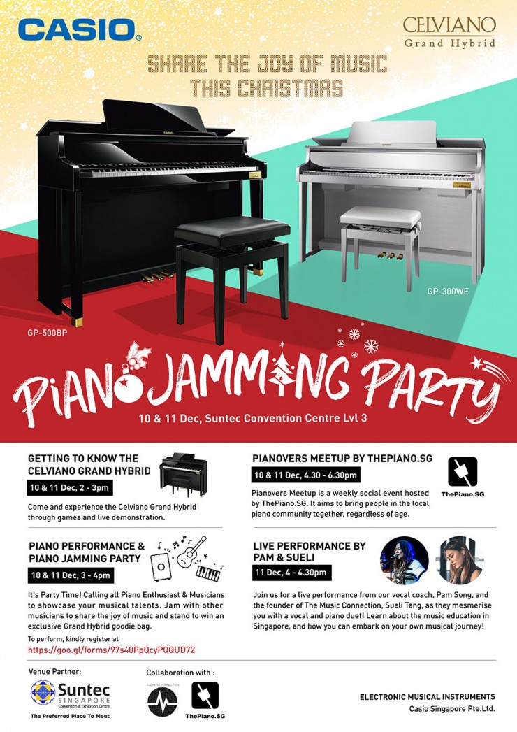 Piano Jamming Party, Share the Joy of Music this Christmas 2016