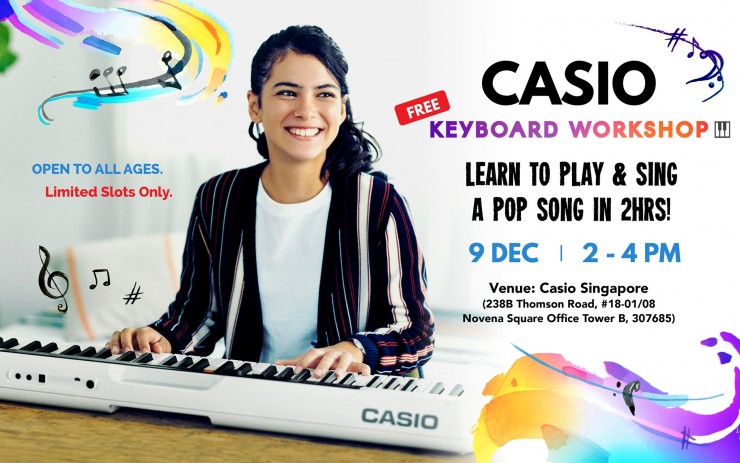 Casio Keyboard Workshop - Learn to Play & Sing a Pop Song in 2hrs! Casio Keyboard Workshop - Learn to Play & Sing a Pop Song in 2hrs!
