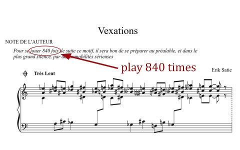 Vexations - The Longest Piano Piece