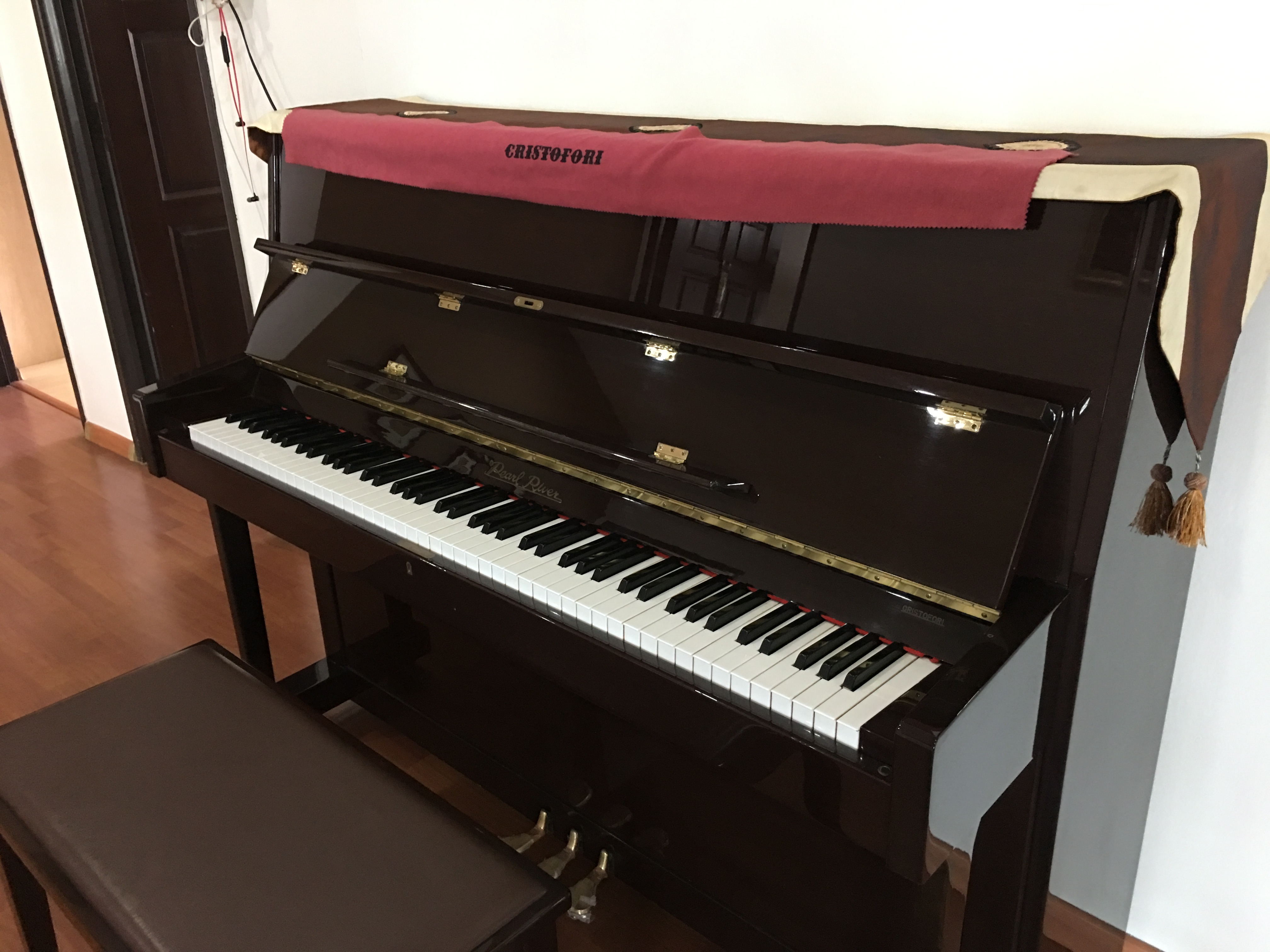 Pearl River UP114WP Used Piano ThePiano.SG