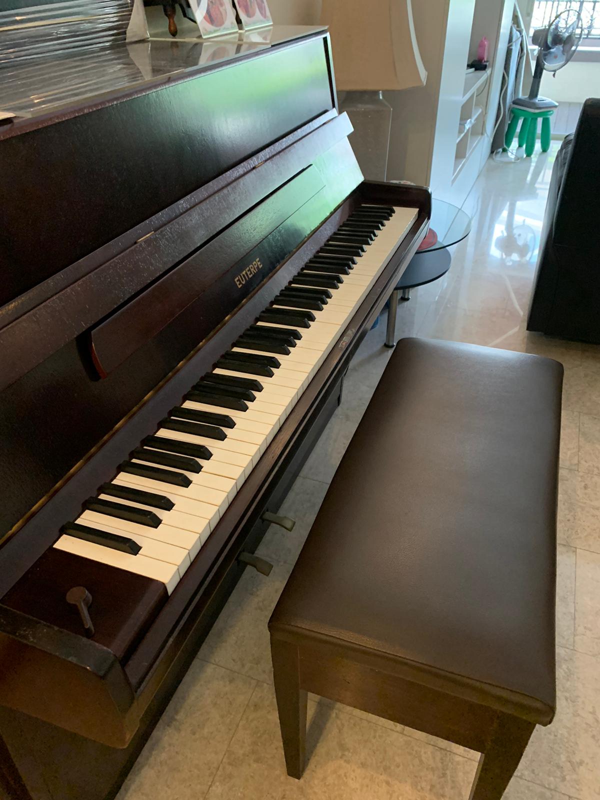 Euterpe German Upright Piano Used Piano ThePiano.SG