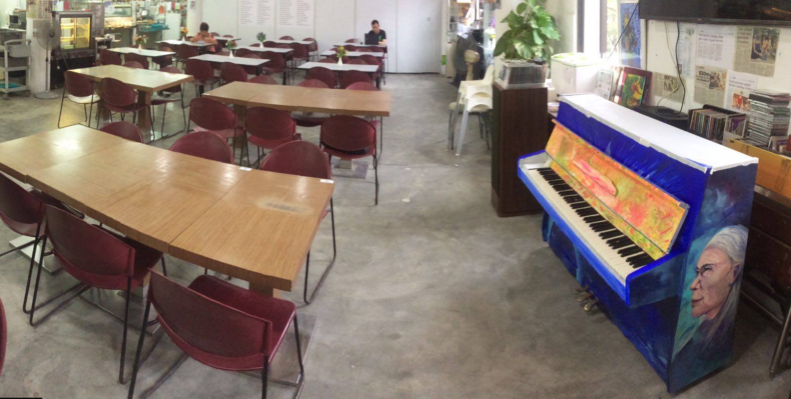 Dignity Kitchen gets a piano through its partnership with Play Me, I’m Yours Singapore