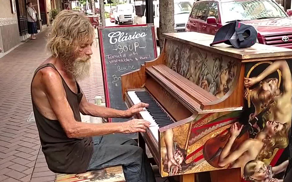 Video Of A Homeless Man Playing Piano In Public Went Viral And Gave Him A Second Chance In Life