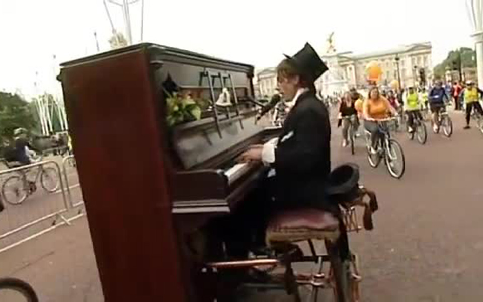 Piano On Wheels Entertains Crowds
